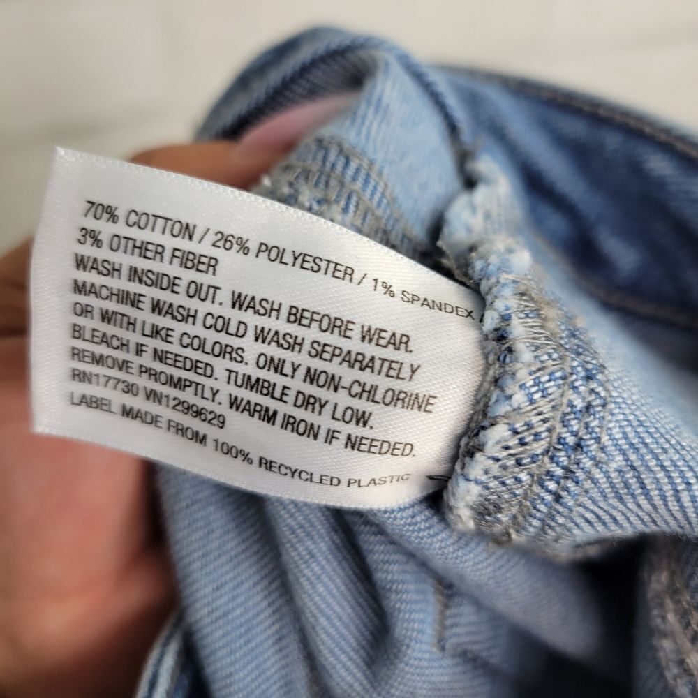 Wild Fable Dip Dye Yellow White Denim Skirt - Picture 4 of 4